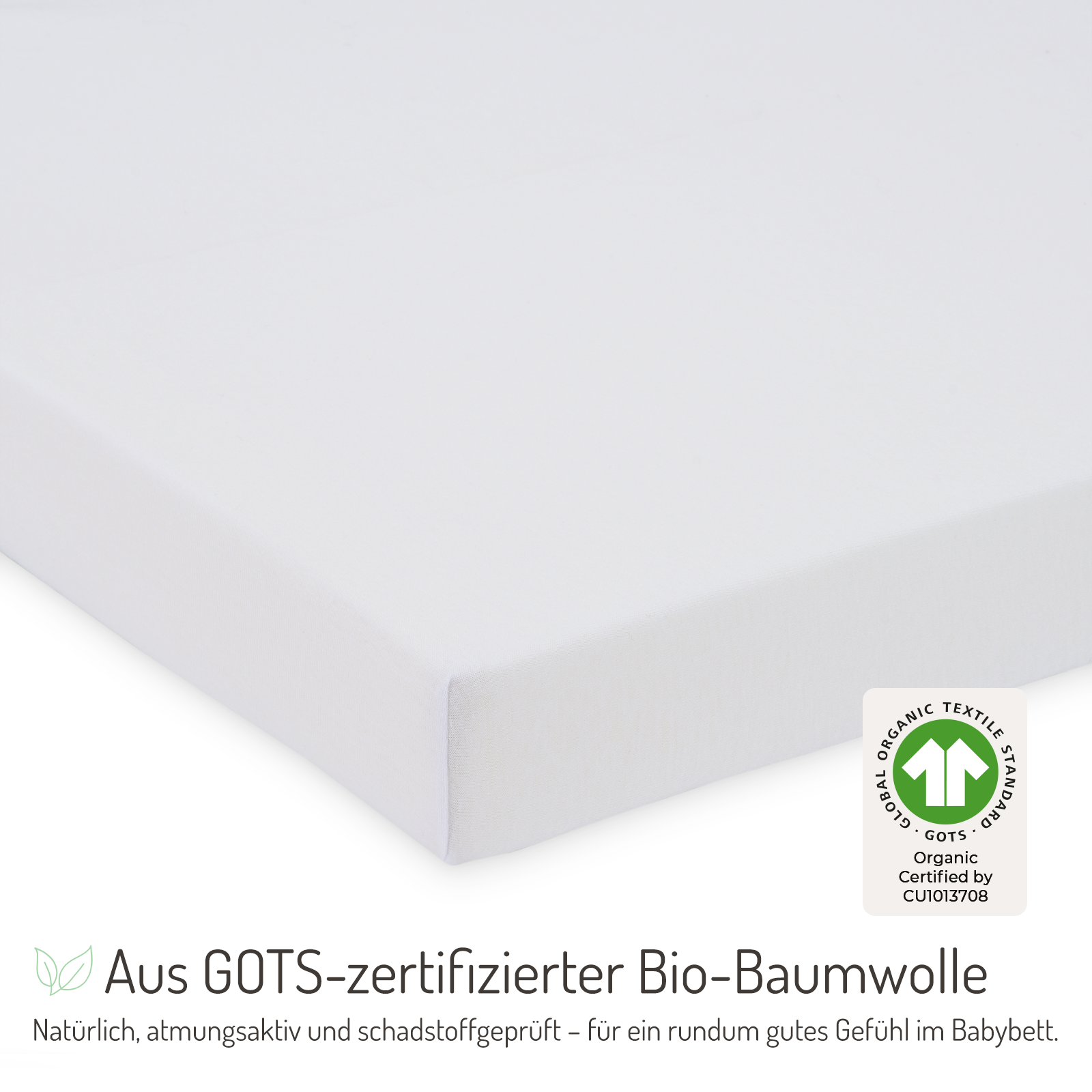 Spannbettlaken 90 x 55 cm