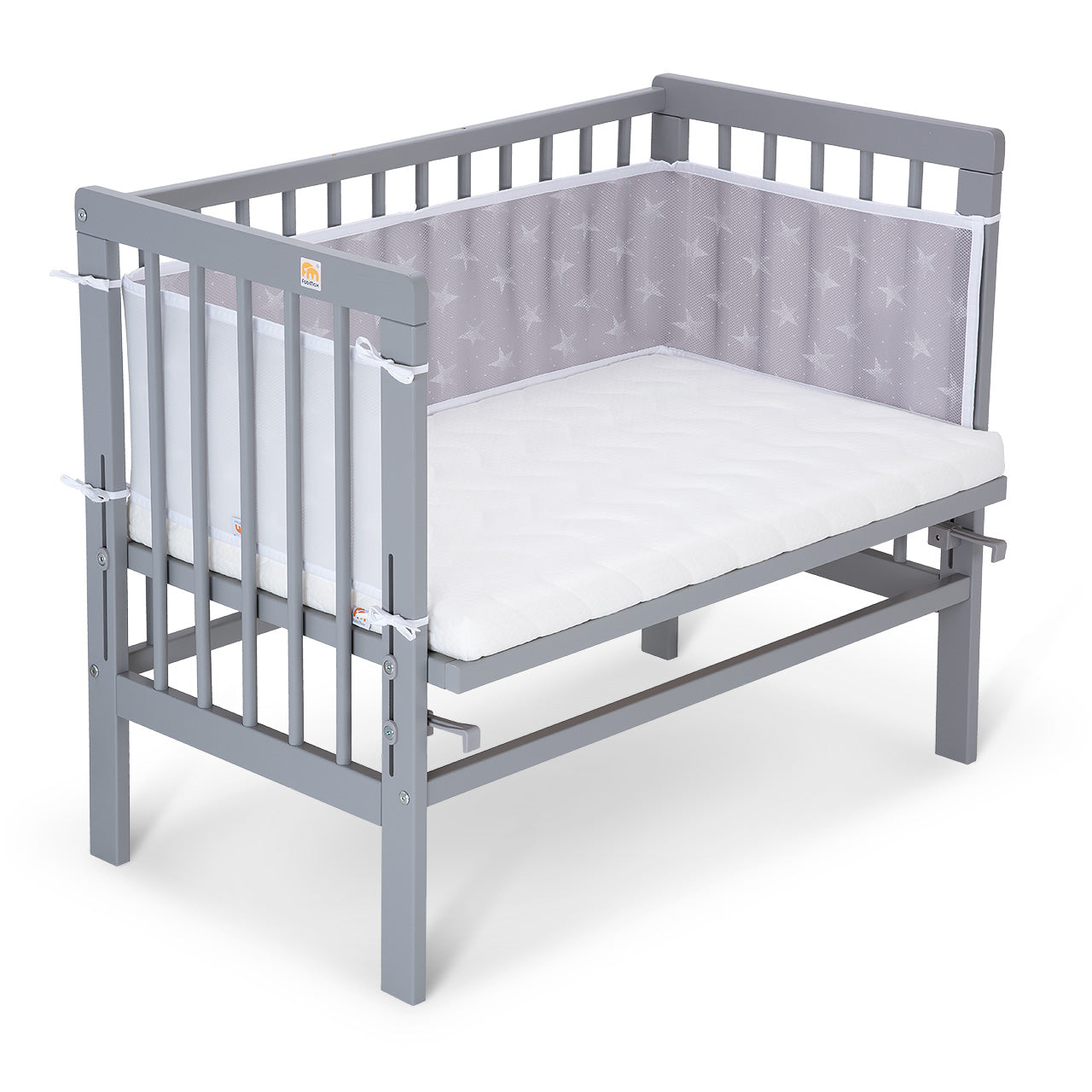 Beistellbett Basic Plus grau