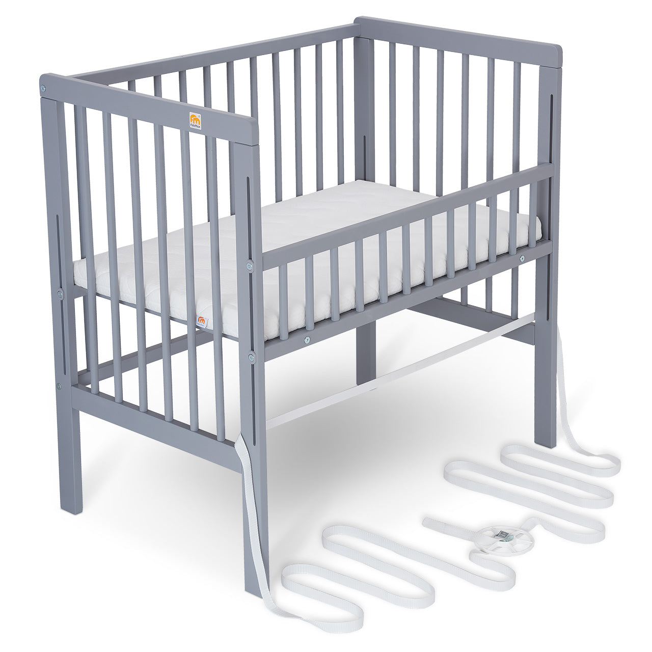 Beistellbett Boxspring Fix grau