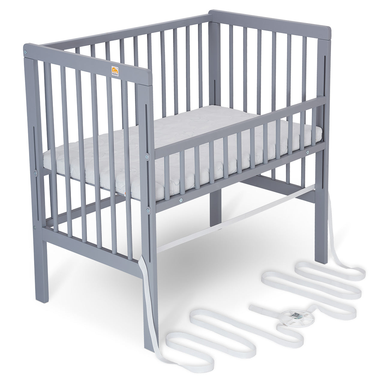 Beistellbett Boxspring Fix grau