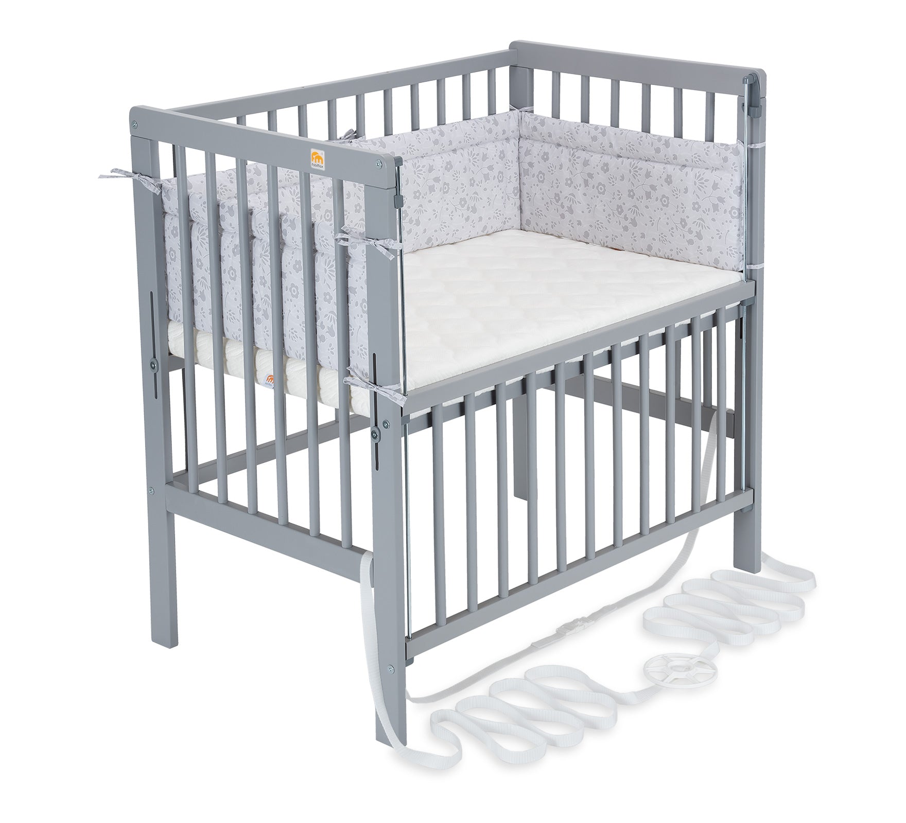 Beistellbett Boxspring Flex grau
