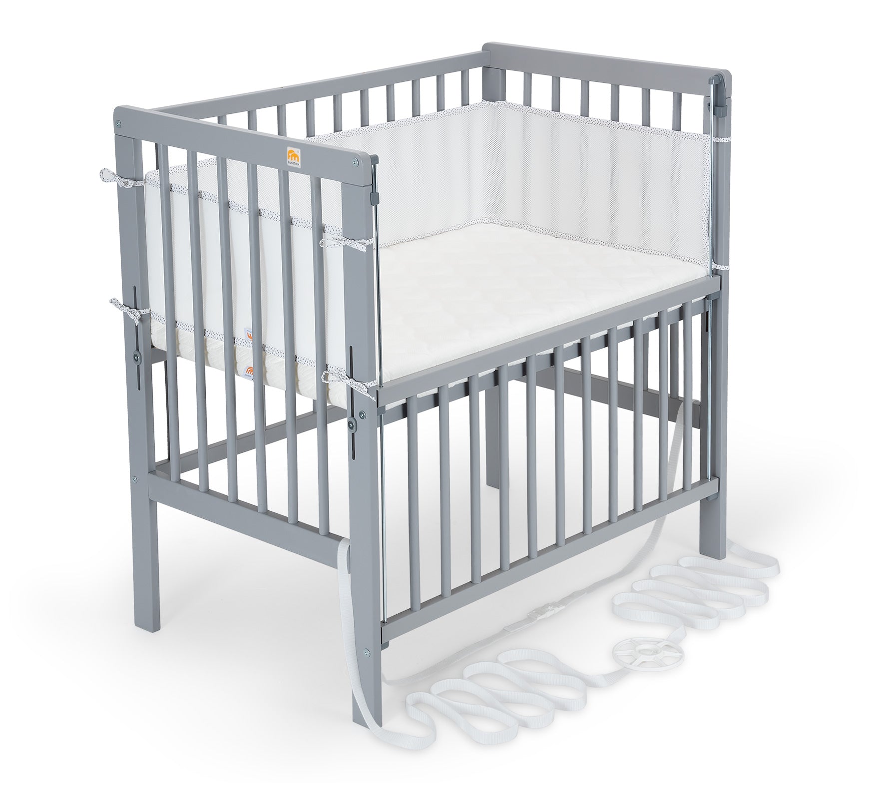 Beistellbett Boxspring Flex grau