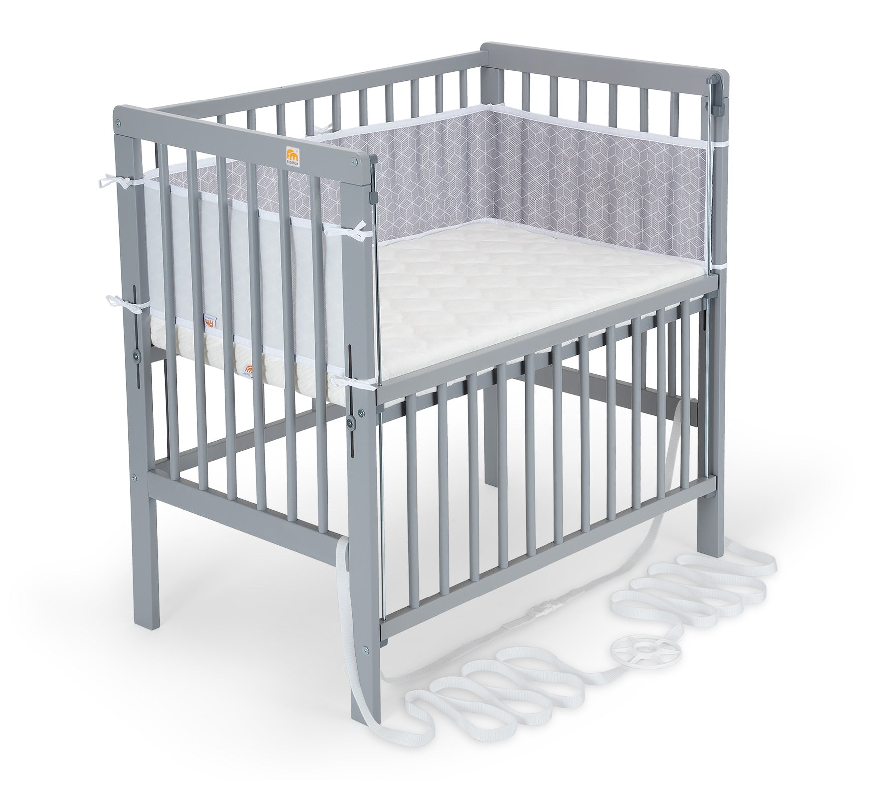 Beistellbett Boxspring Flex grau