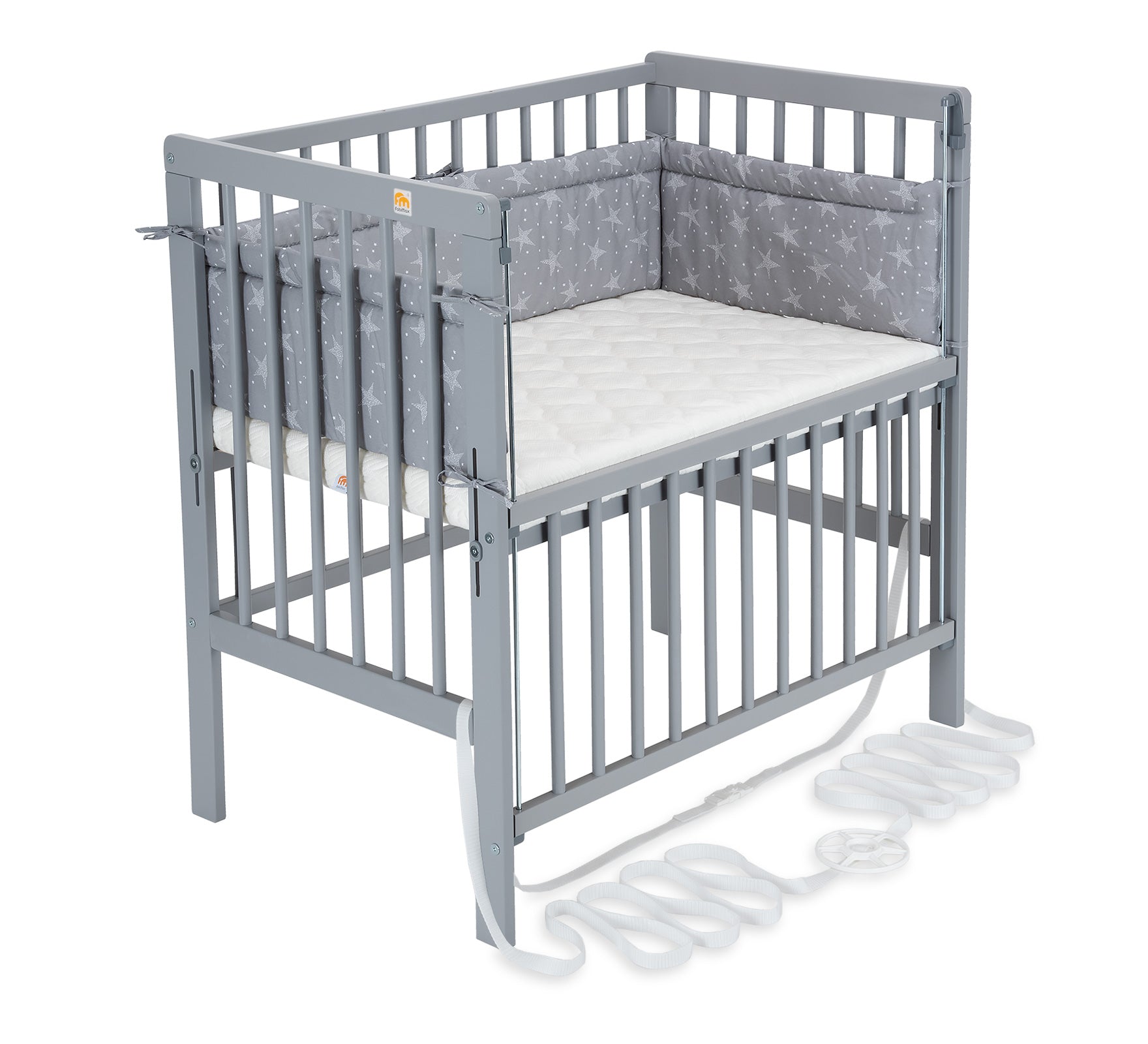 Beistellbett Boxspring Flex grau