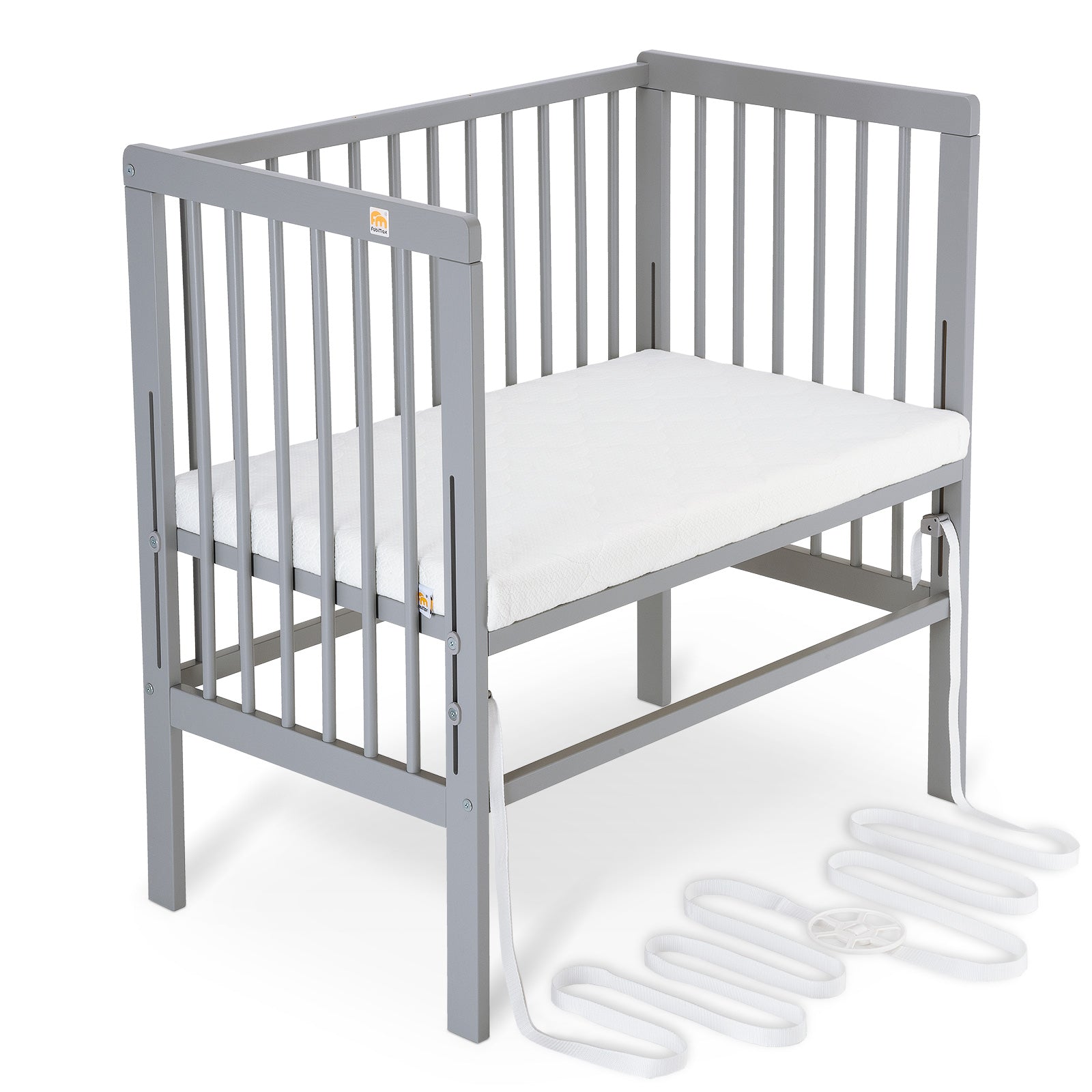 Beistellbett Boxspring grau