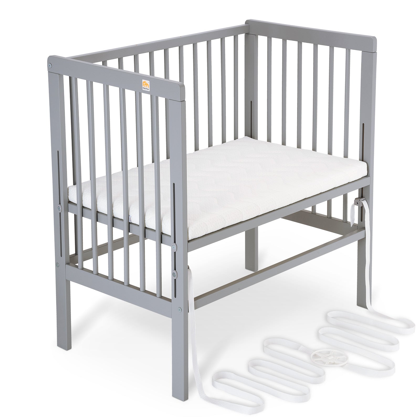 Beistellbett Boxspring grau