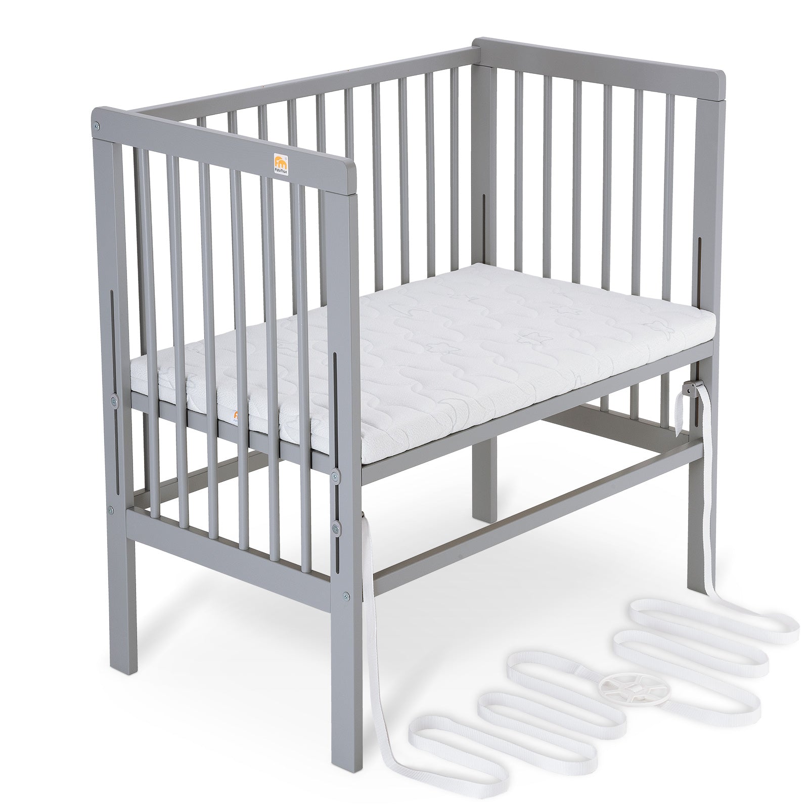 Beistellbett Boxspring grau