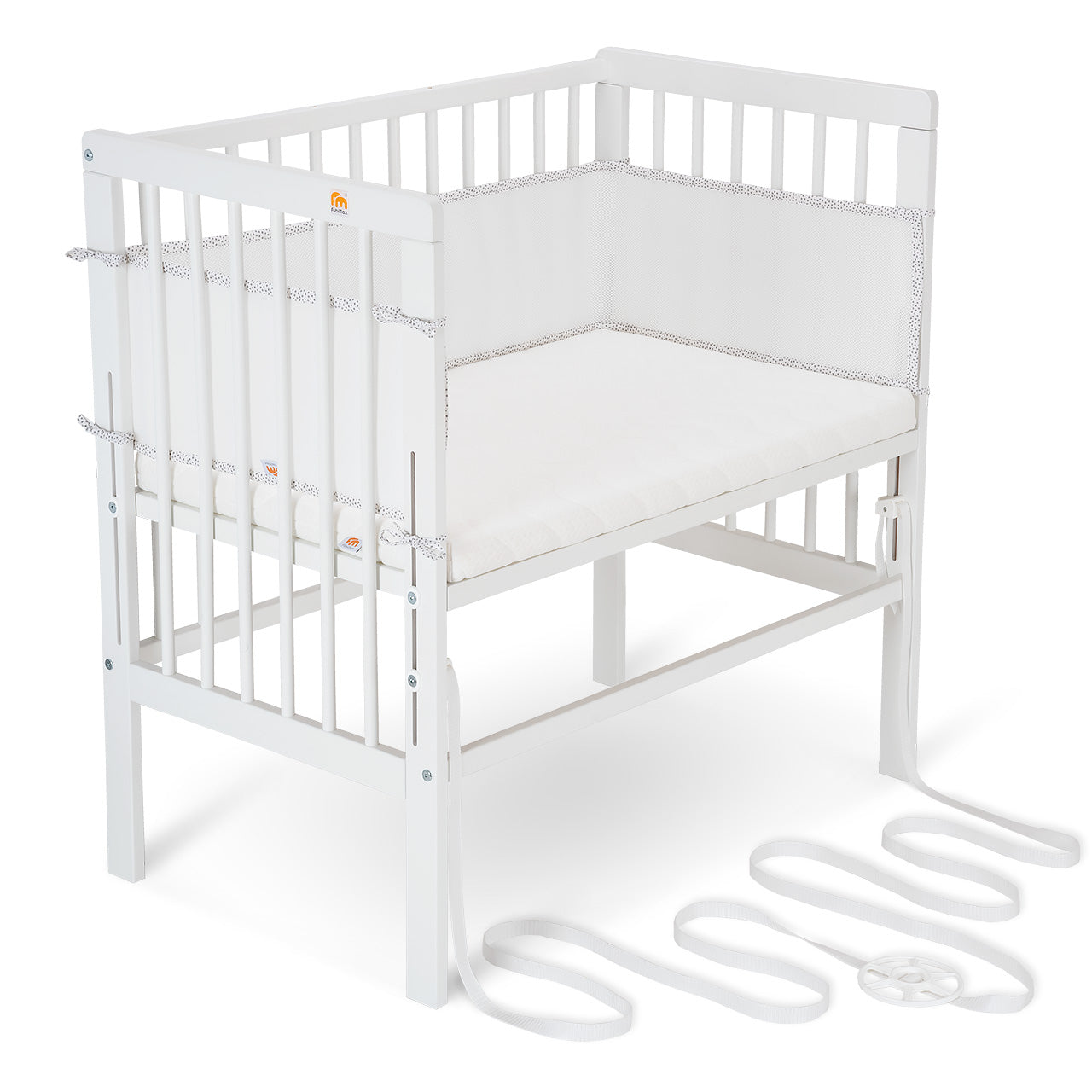 Beistellbett Boxspring weiß