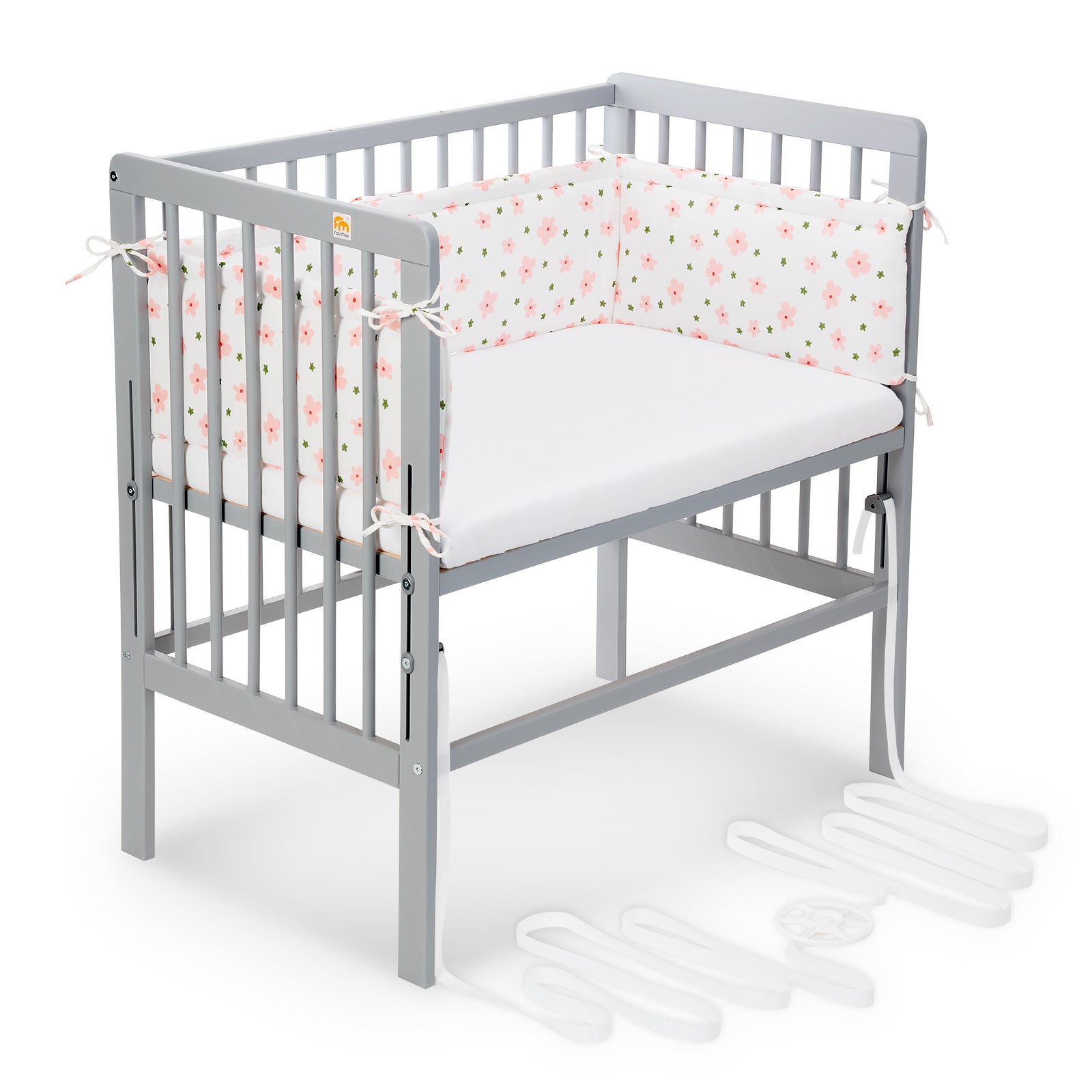 Beistellbett Boxspring grau