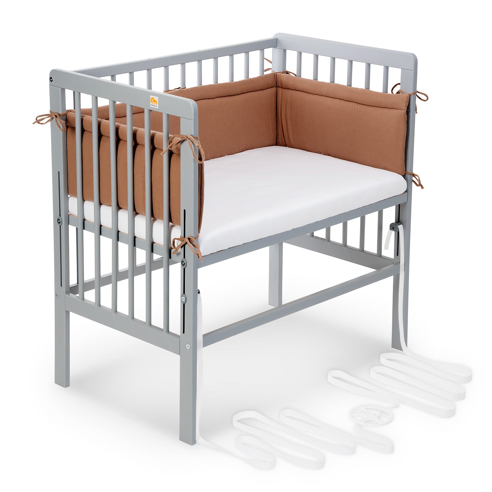 Beistellbett Boxspring grau