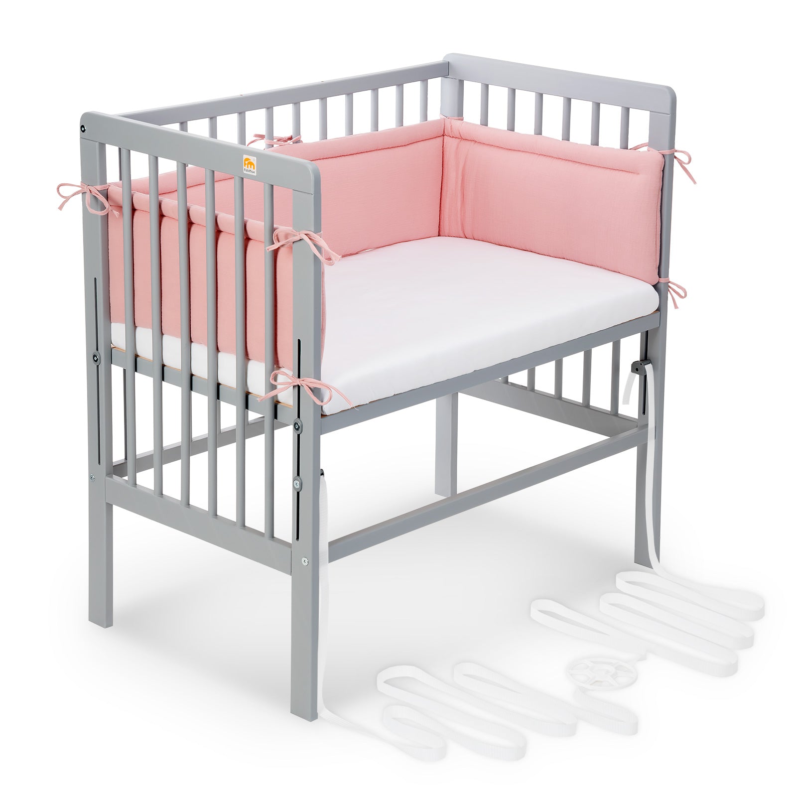 Beistellbett Boxspring grau