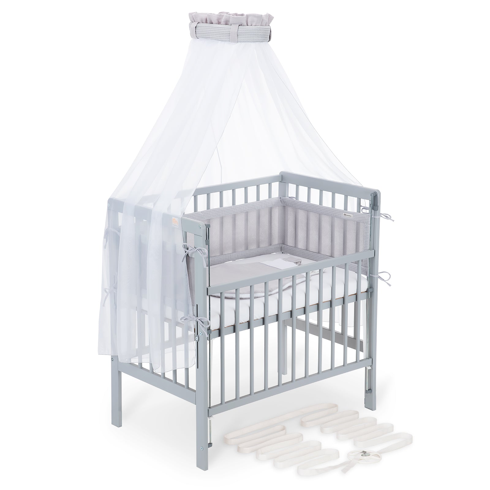 schlafsack mit netz Beistellbett Boxspring Flex 26 grau Komplettset mit Schlafsack – FabiMax