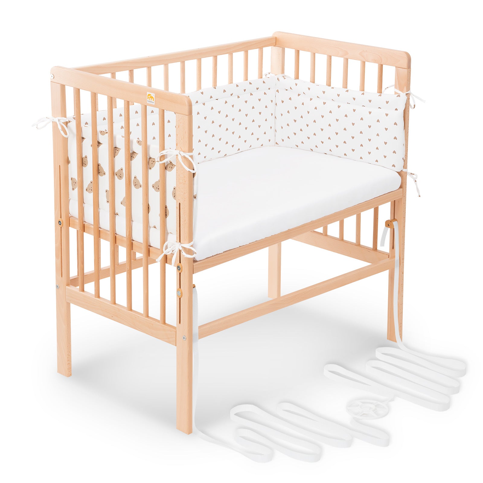 Beistellbett Boxspring Natur