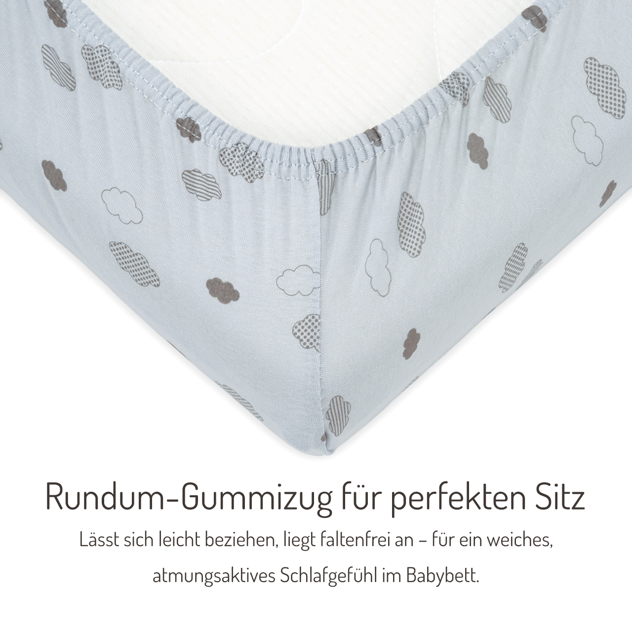 Spannbettlaken 90 x 55 cm