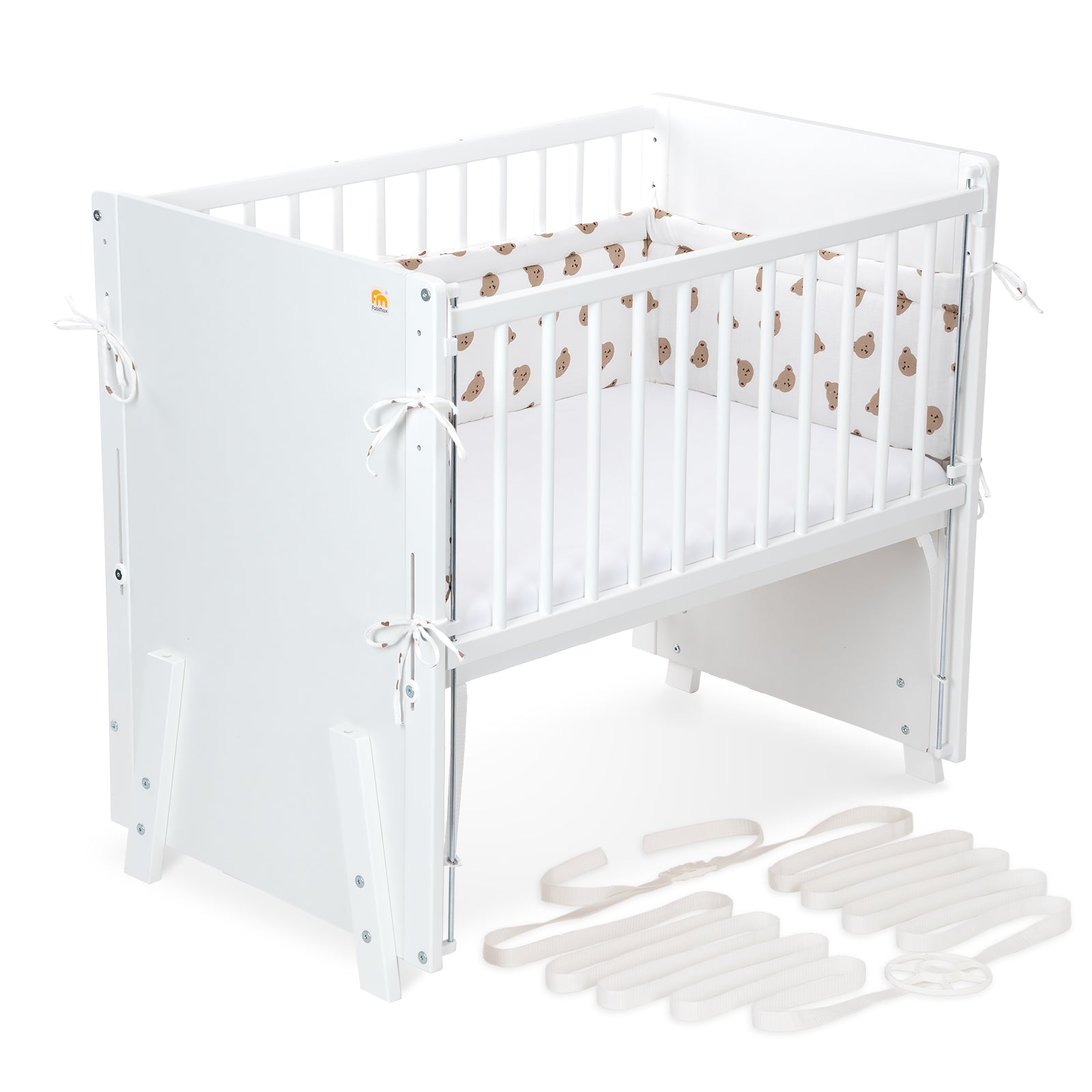 Beistellbett Boxspring Vario Weiß