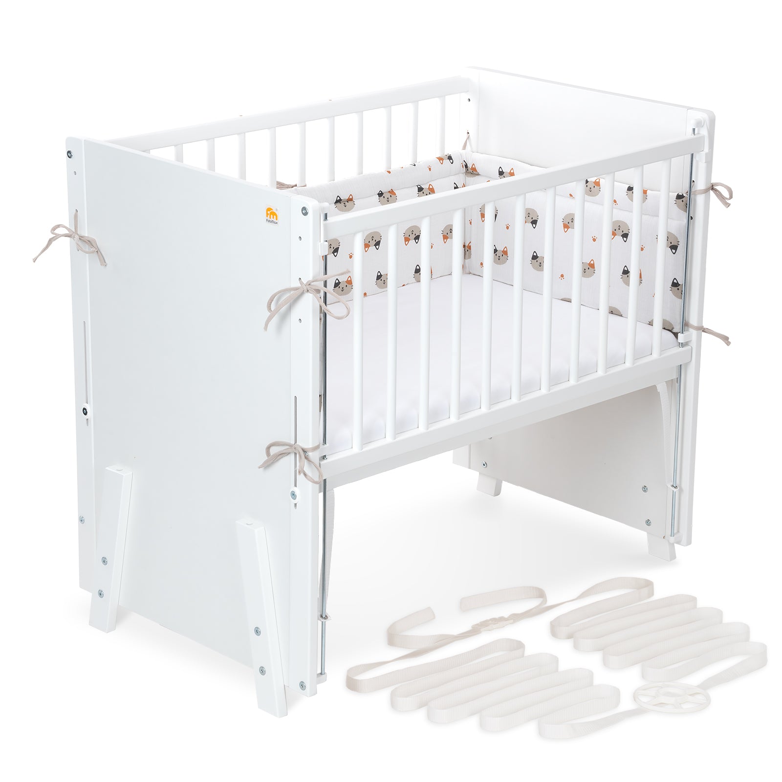 Beistellbett Boxspring Vario Weiß