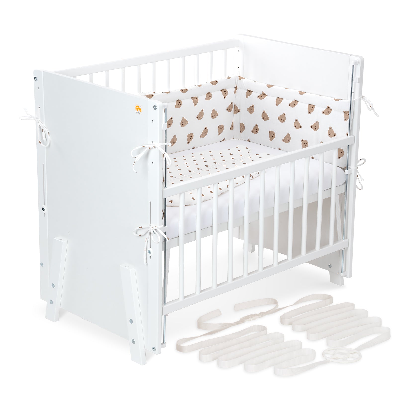 Beistellbett Boxspring Vario Weiß