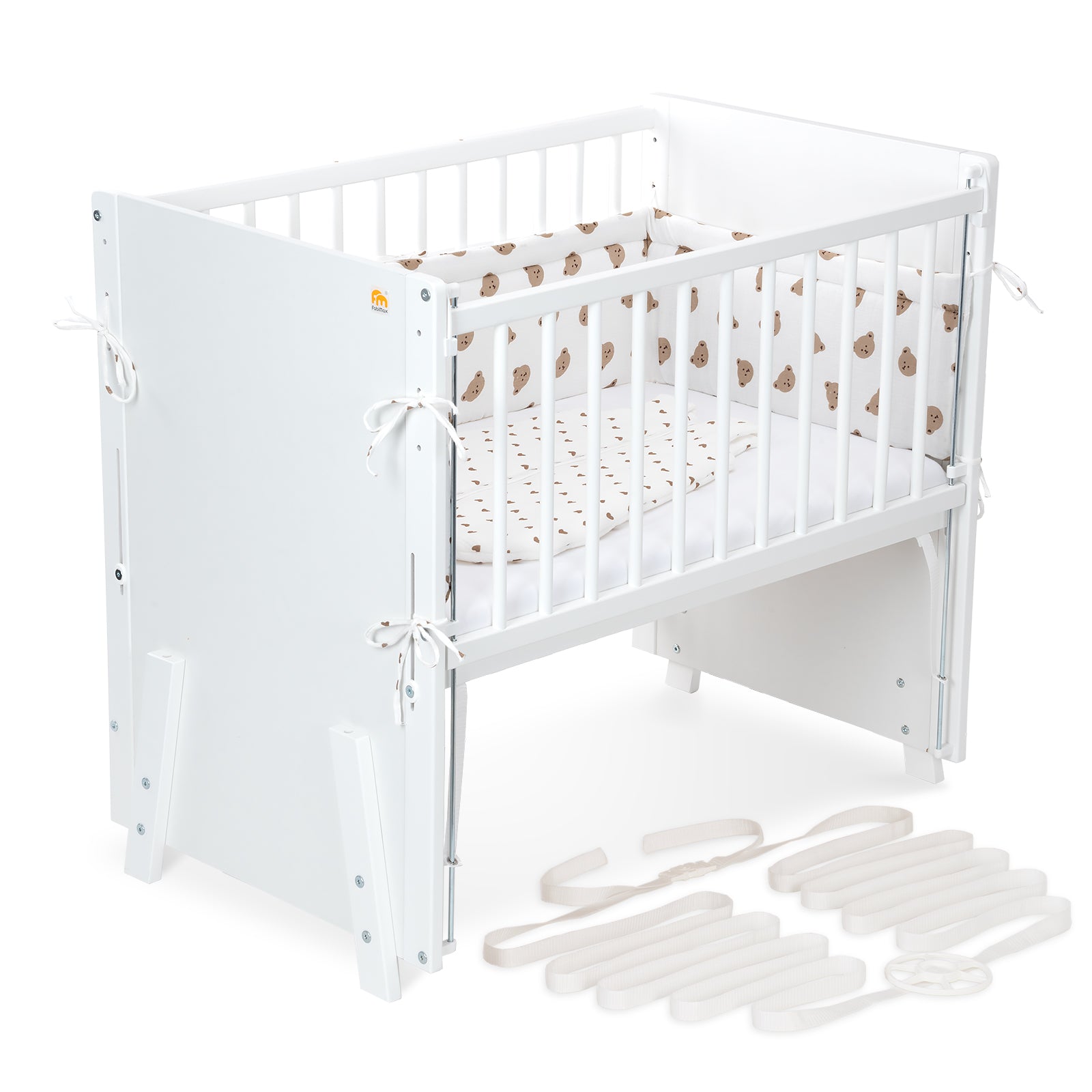 Beistellbett Boxspring Vario Weiß