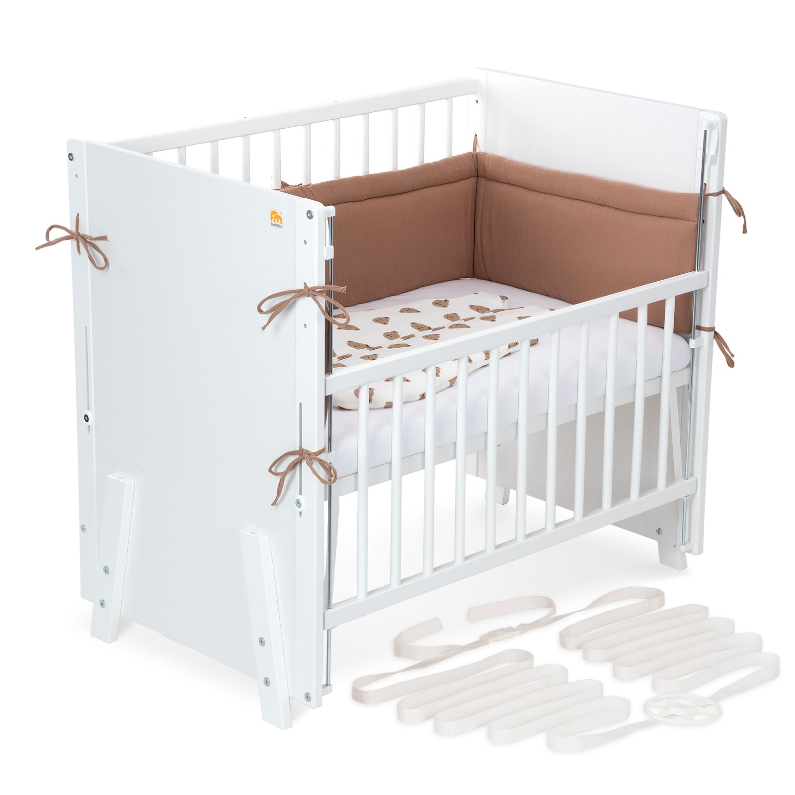 Beistellbett Boxspring Vario Weiß