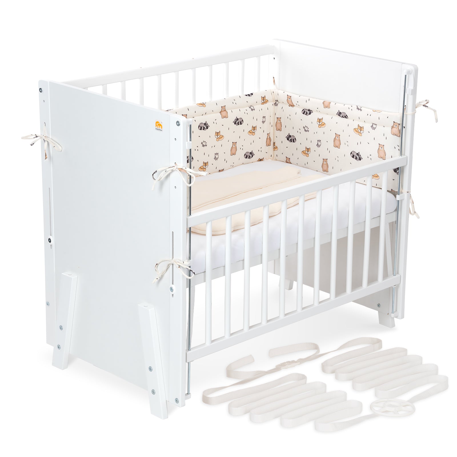 Beistellbett Boxspring Vario Weiß