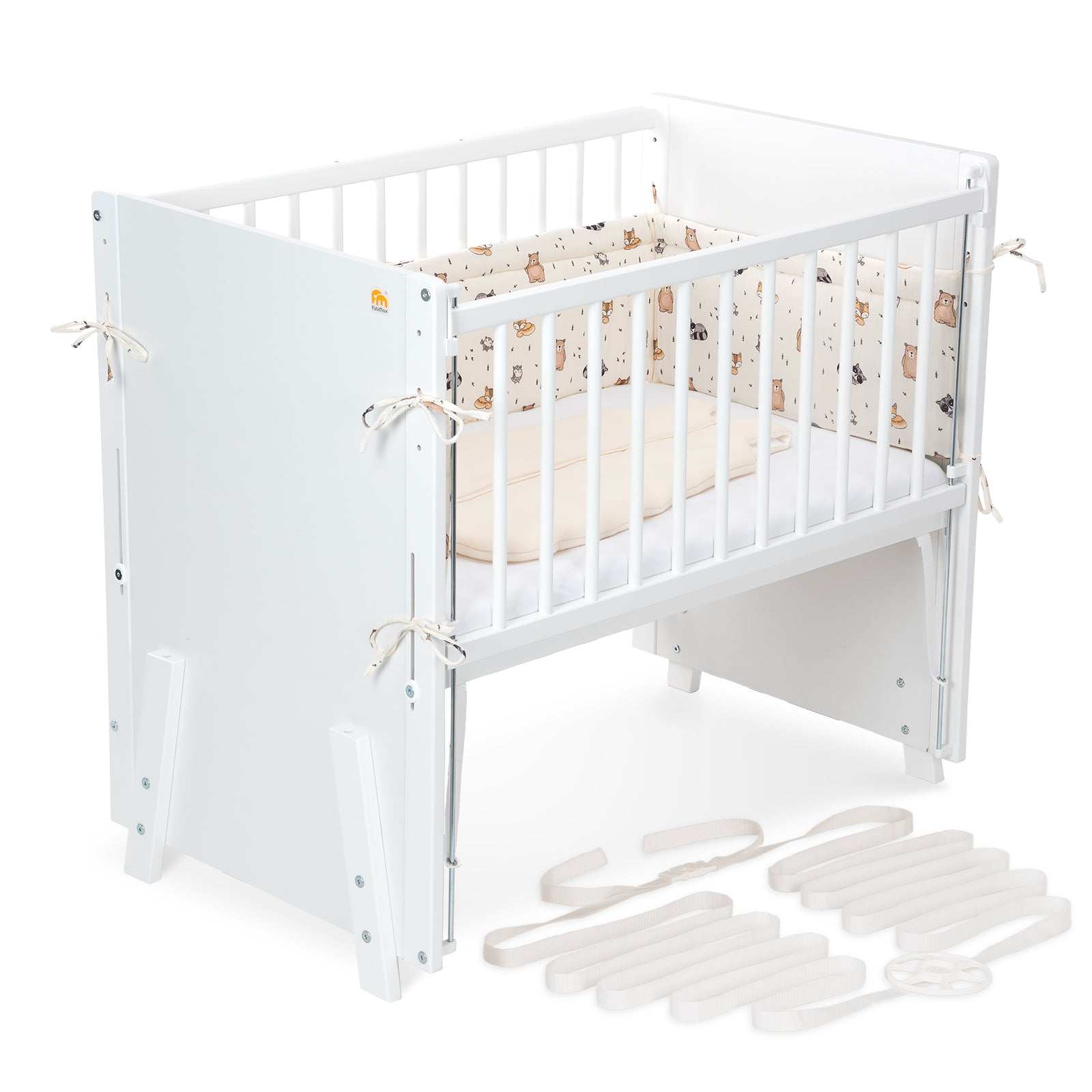 Beistellbett Boxspring Vario Weiß