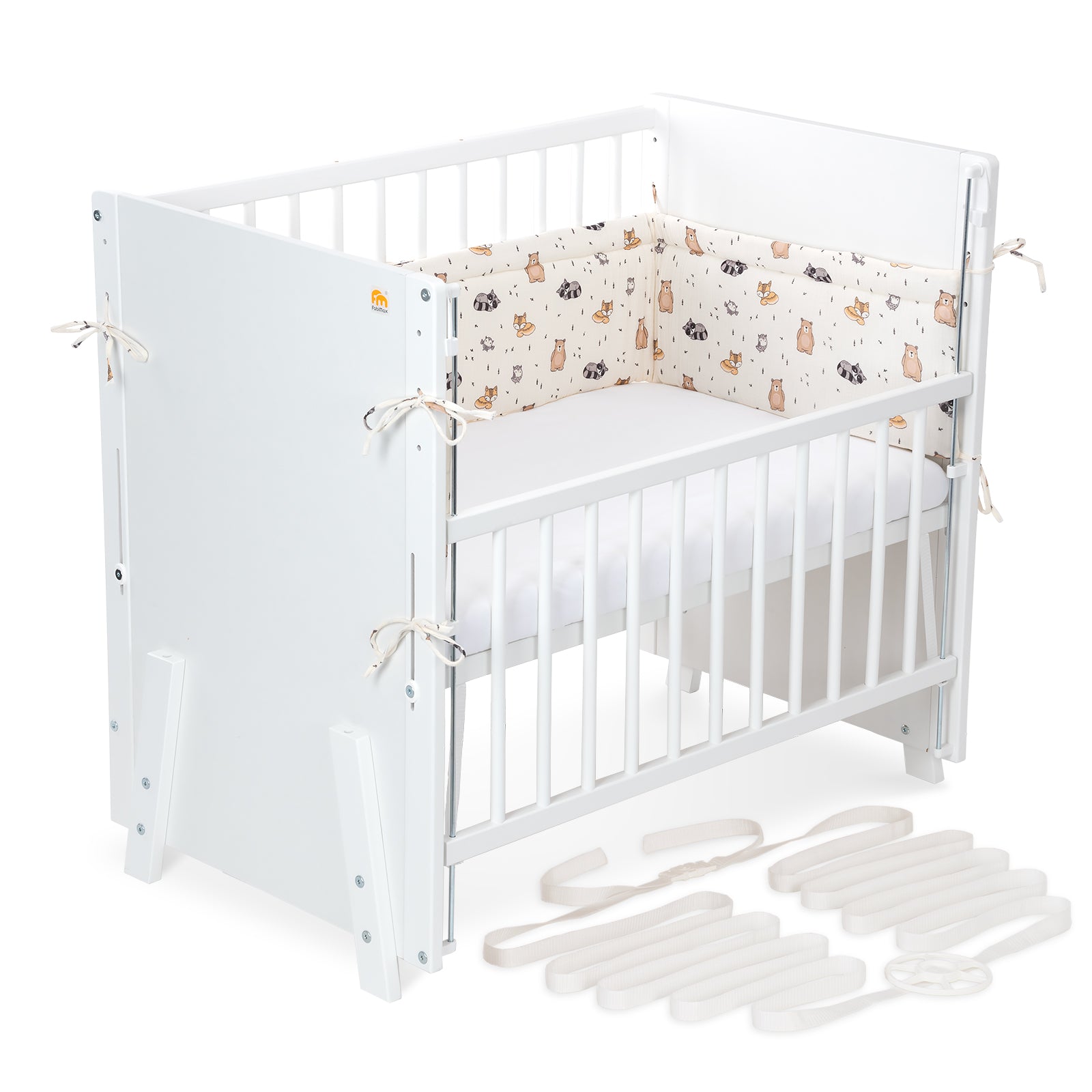 Beistellbett Boxspring Vario Weiß