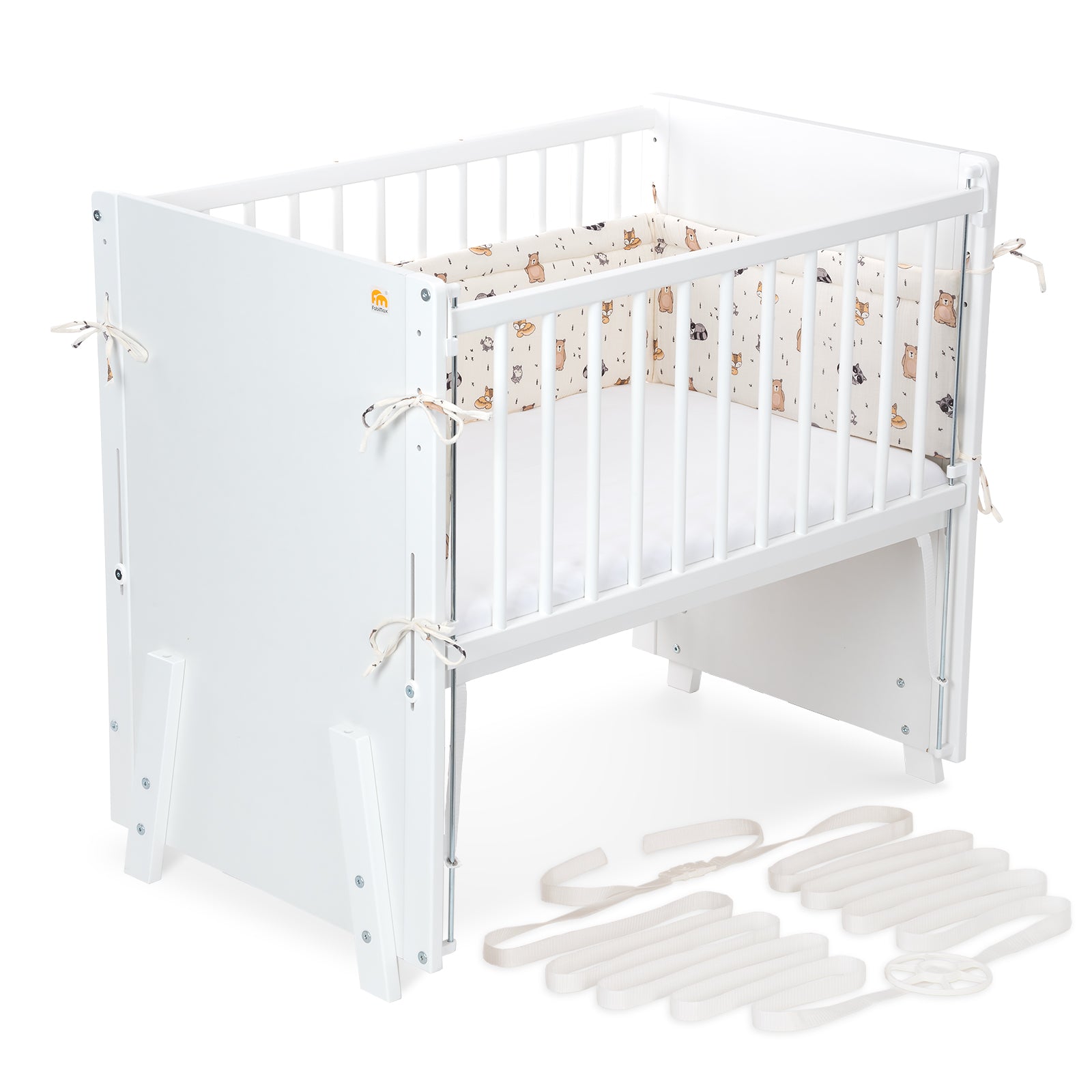 Beistellbett Boxspring Vario Weiß