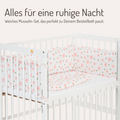 Musselin Nestchen mit Schlafsack für Beistellbett Blumen