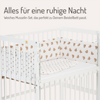 Musselin Nestchen mit Schlafsack für Beistellbett Herzchen