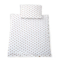 Musselin Babybett-Set Herzen / Bären, 80x70 + 40x30 cm