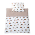Musselin Babybett-Set Katzen, 80x70 + 40x30 cm