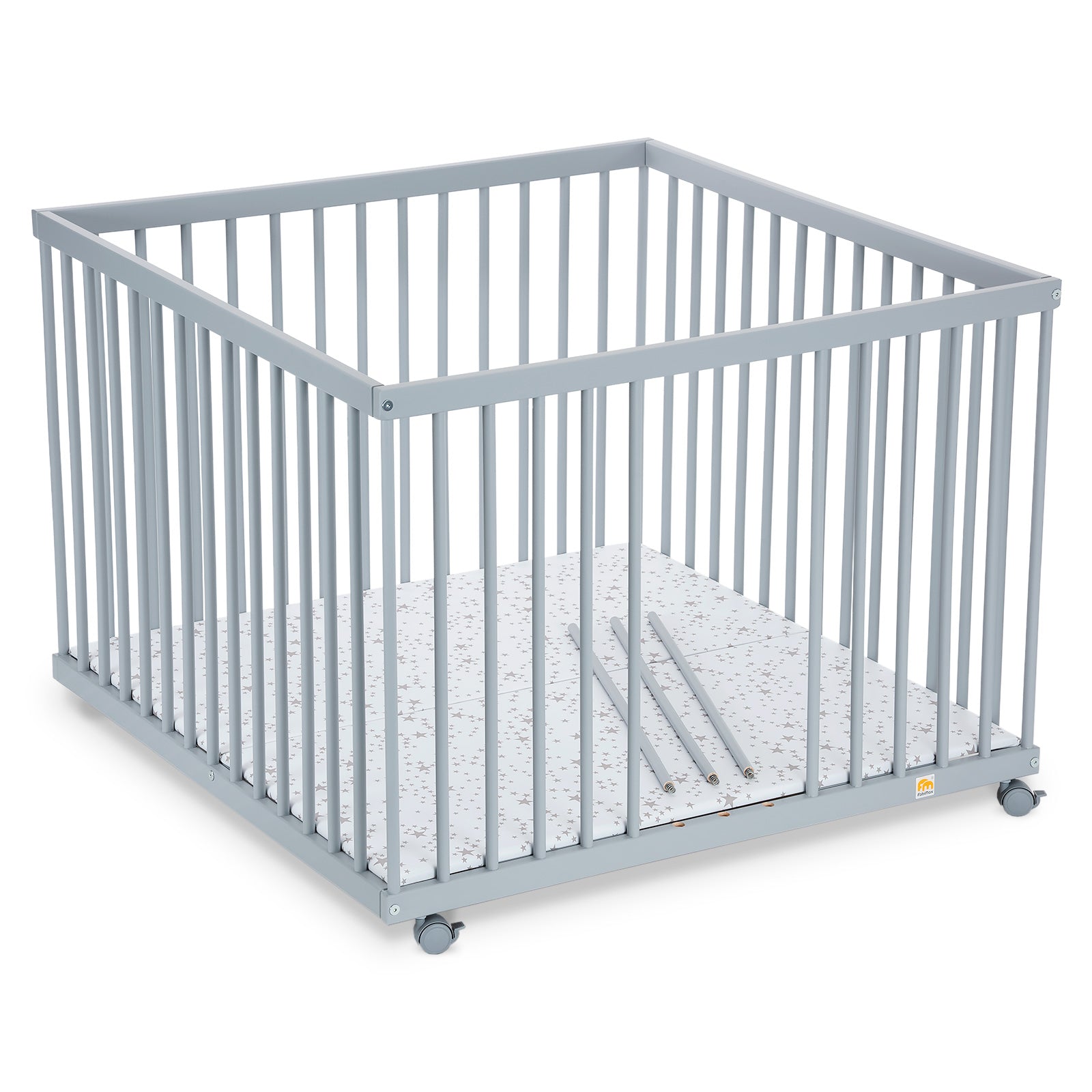 Playpen 100x100 painted grey
