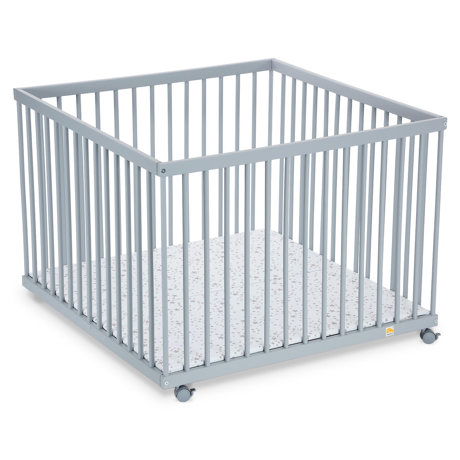 Playpen 100x100 painted grey
