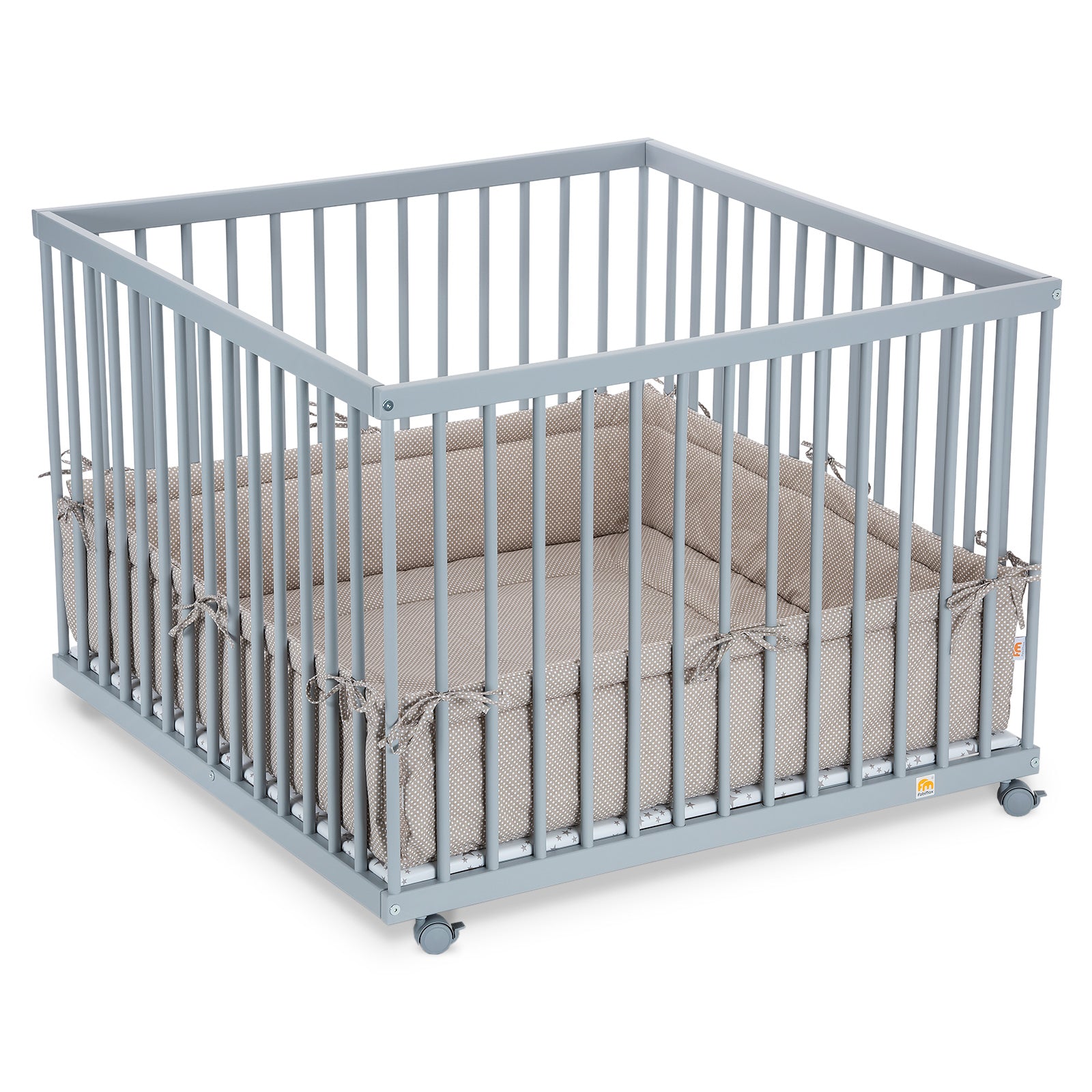 Playpen 100x100 painted grey