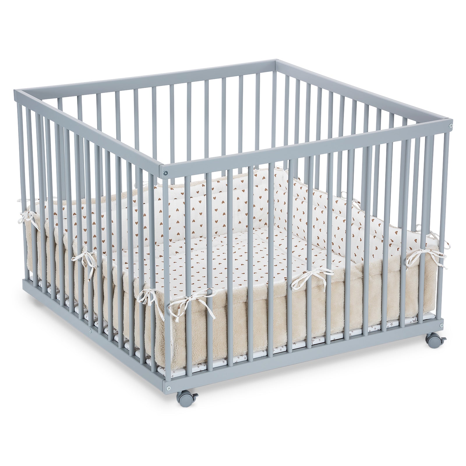 Playpen 100x100 painted grey