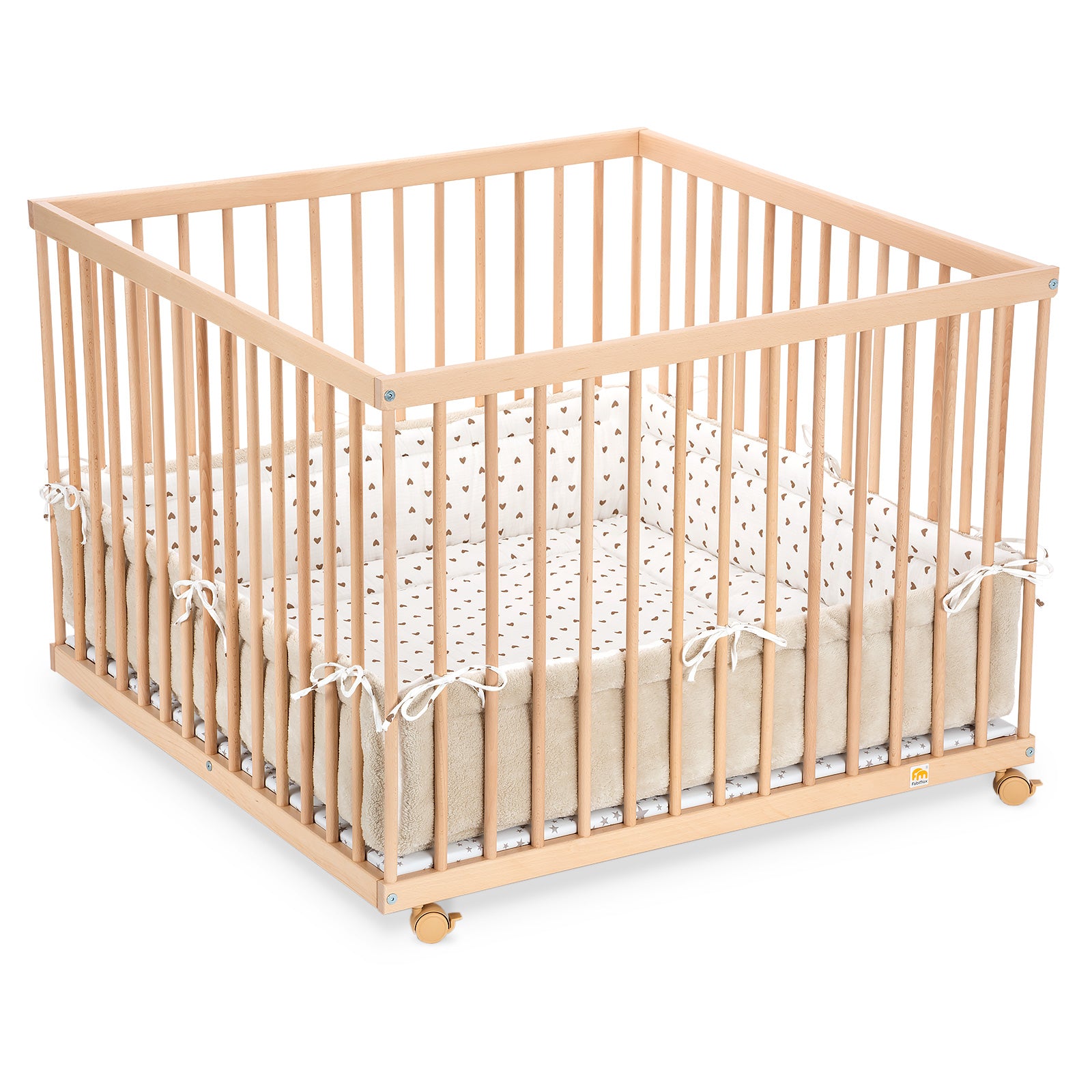 Playpen 100x100 clear varnished
