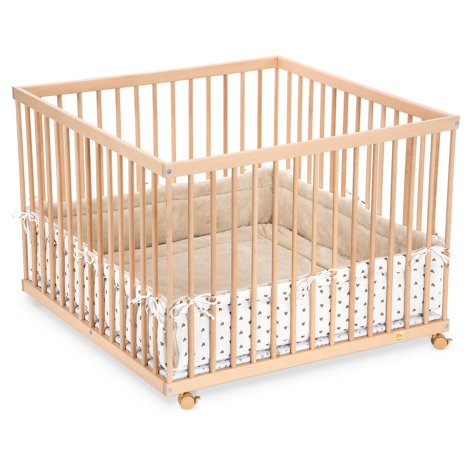 Playpen 100x100 clear varnished