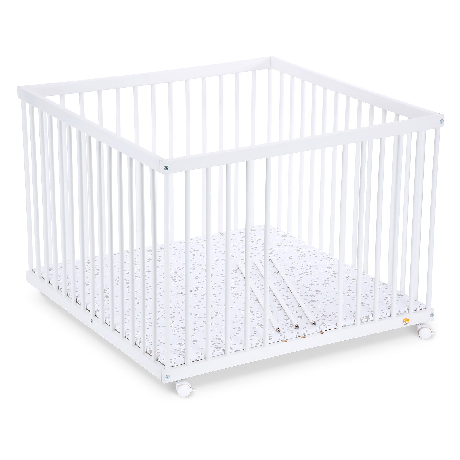 Laufgitter 100x100 weiß lackiert