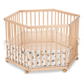 Playpen hexagon clear varnished