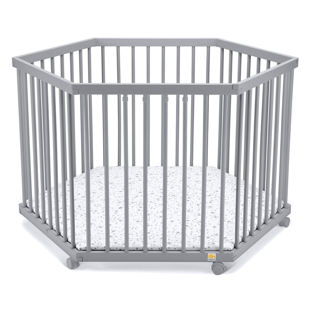 Laufgitter 6-eck grau lackiert