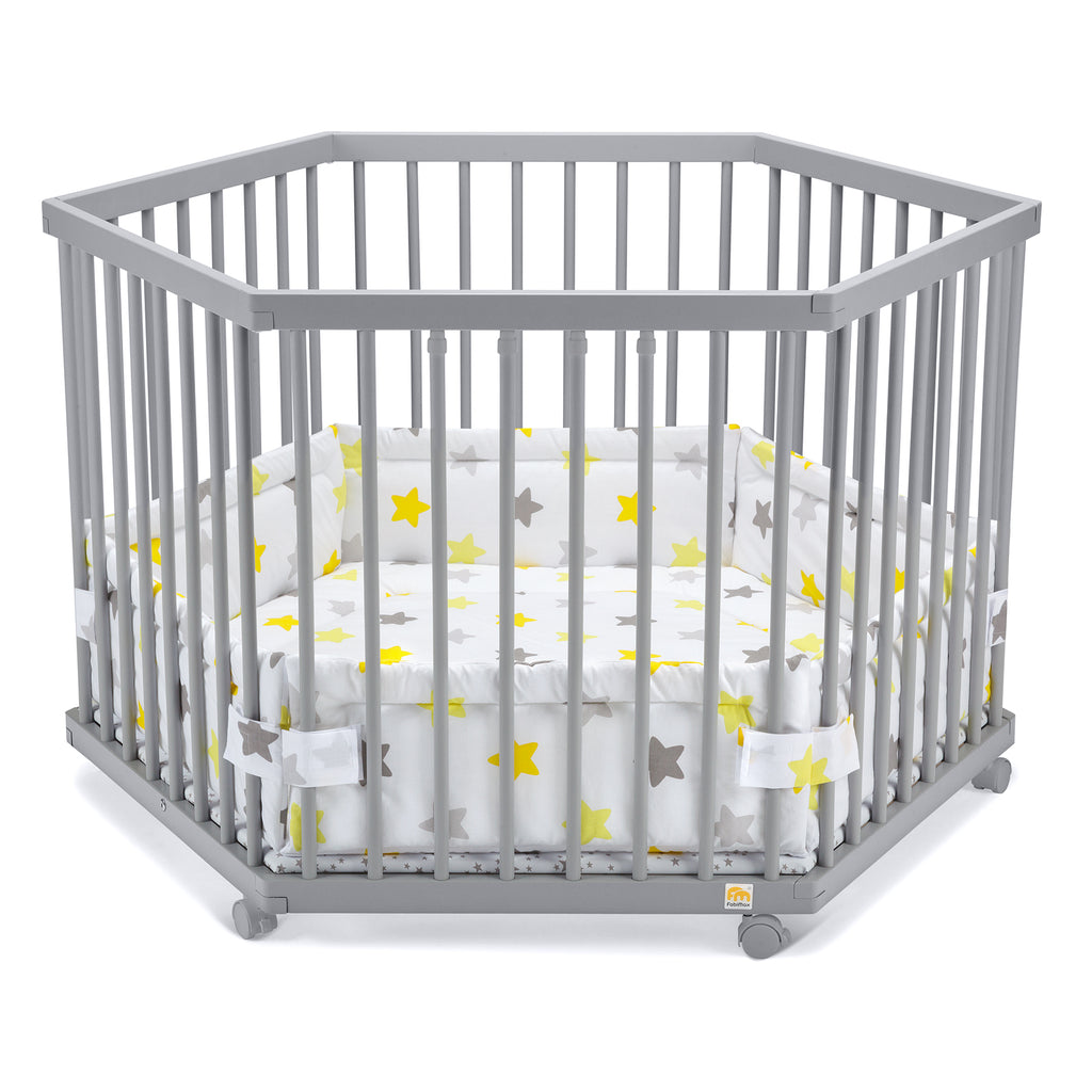 Laufgitter 6-eck grau lackiert