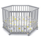 Laufgitter 6-eck grau lackiert