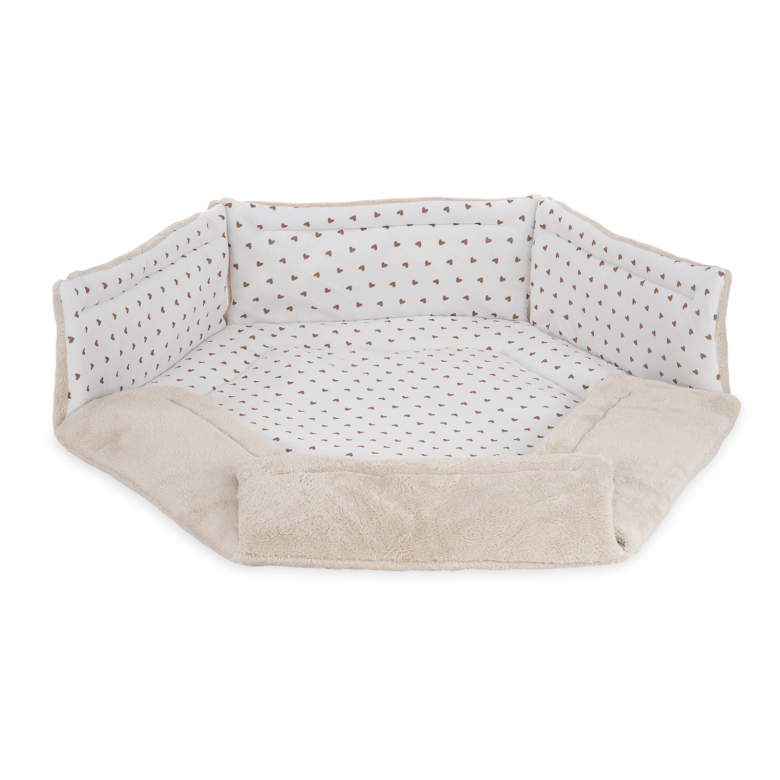 Laufgitter 6-eck natur