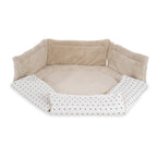 Teddy / Musselin Laufgittereinlage 6-eck Herzen