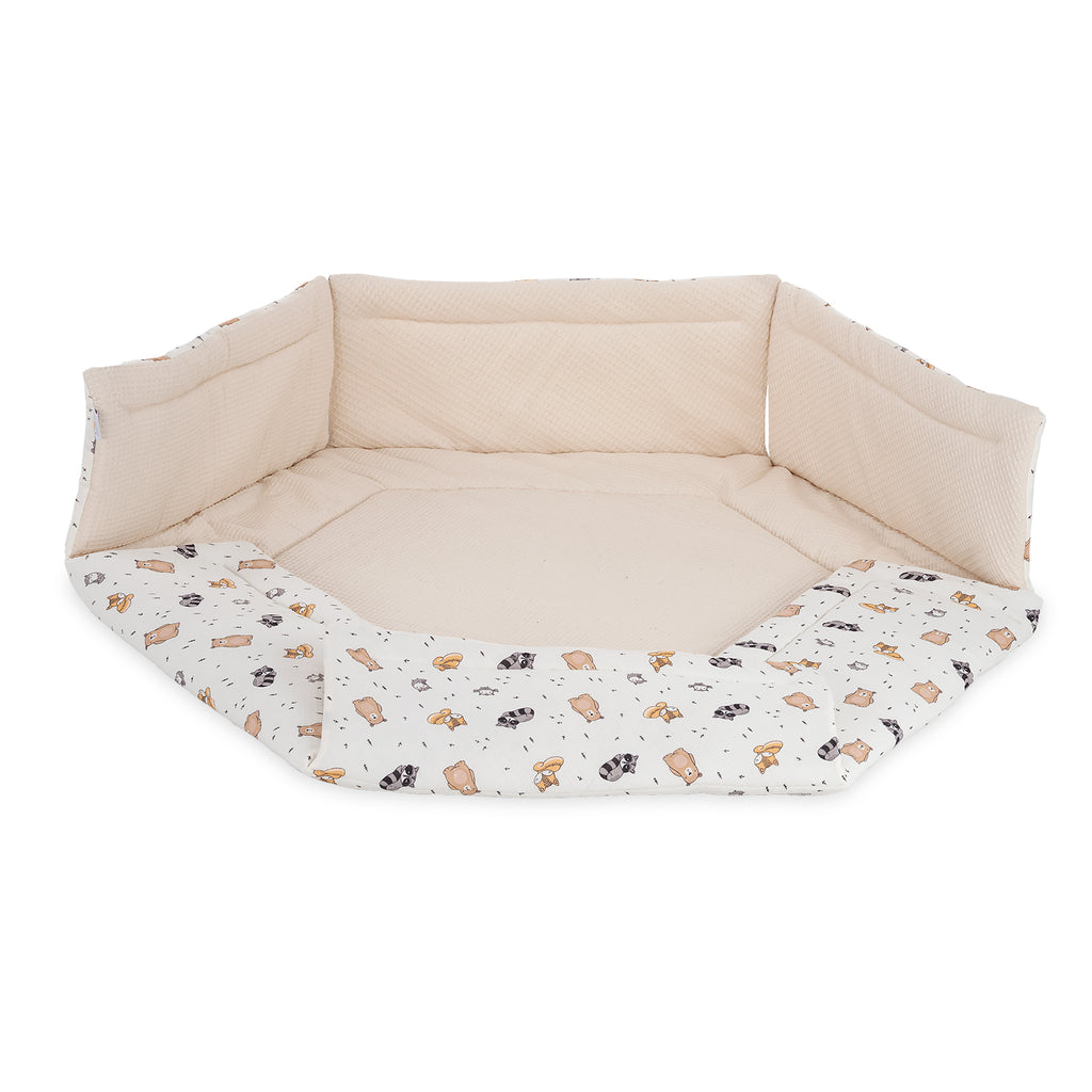 Laufgitter 6-eck natur