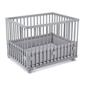 Playpen 75x100 painted grey
