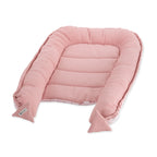 Waffel-/ Musselin Babynest Rosa Blümchen