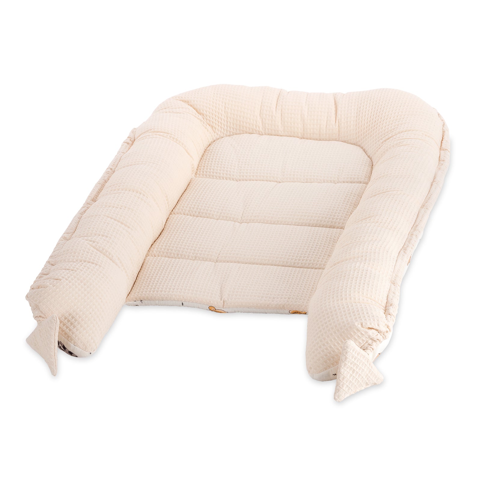 Waffel-/ Musselin Babynest Tierchen