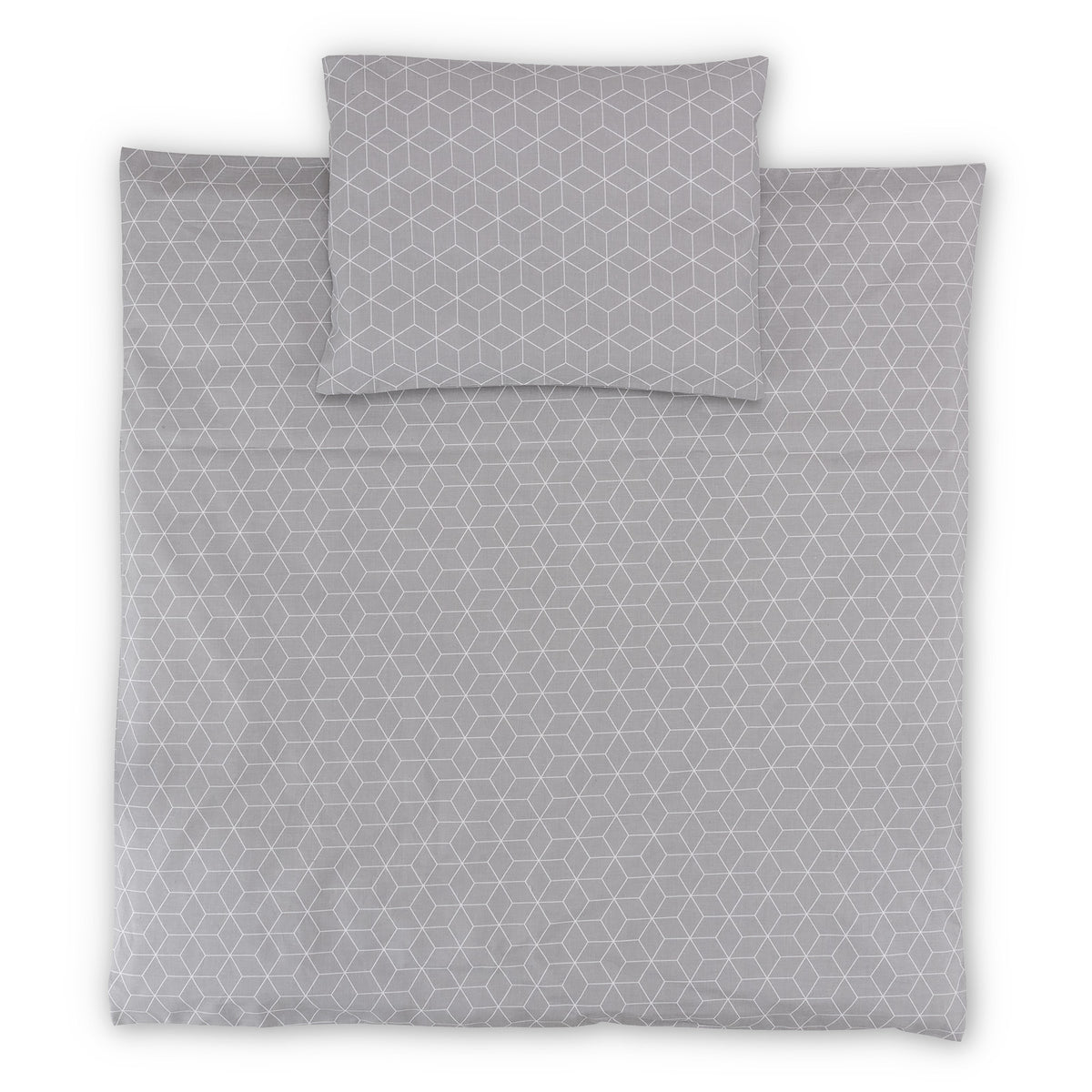 Bettwäsche aus Baumwolle für Steppdecke 80x80 cm und Kissen 30x40 cm