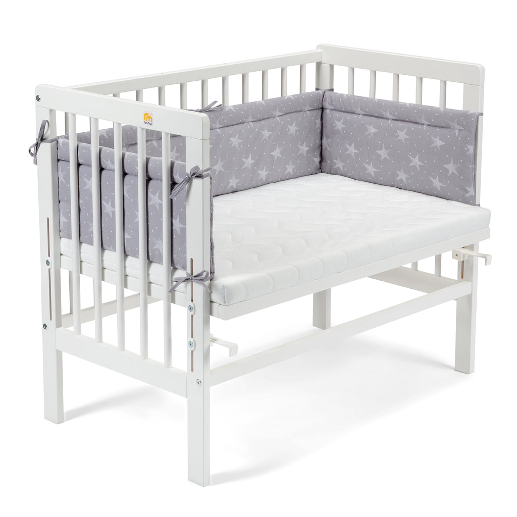 Basic Plus white bedside crib